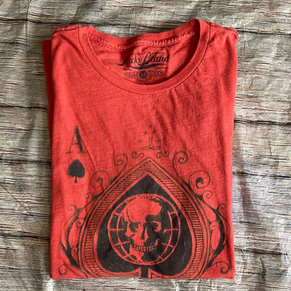 Lucky Brand Red Ace Spade Tee
